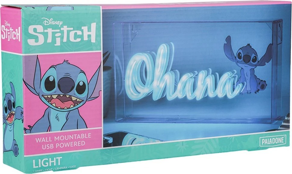 Paladone Stitch Ohana LED neoninė lemputė