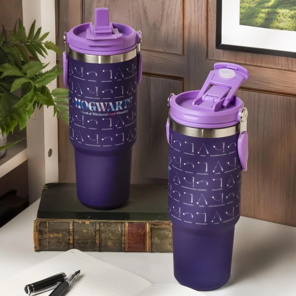 Paladone Haris Poteris - Hogvartso burtų termo puodelis su viršutine rankena (900 ml)