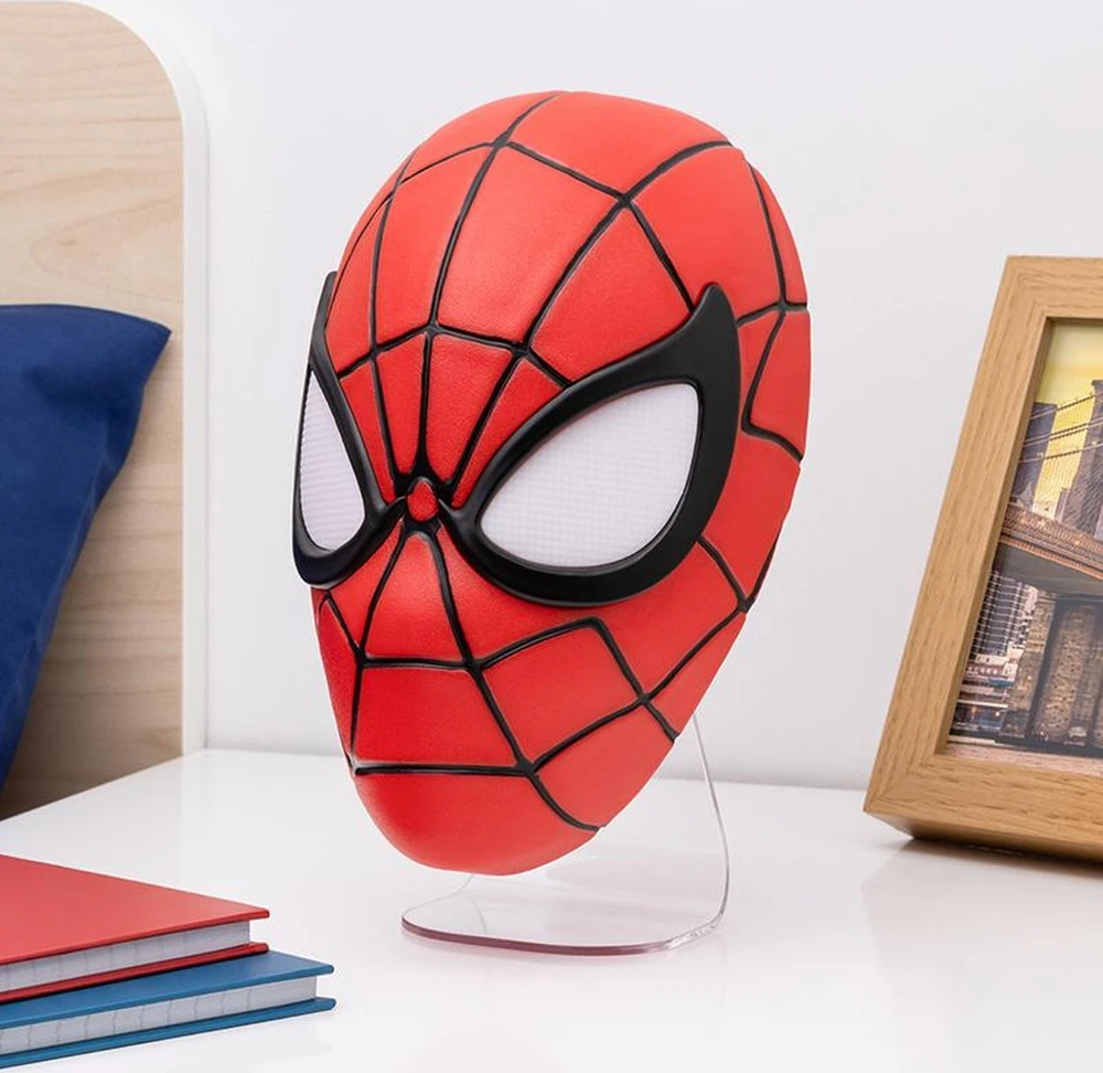 Paladone Marvel Spiderman Mask Desktop / Wall Logo lempa
