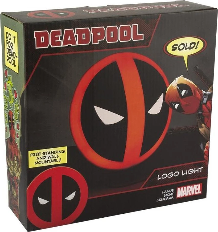 Paladone Licenced Deadpool - Logo lempa 10cm