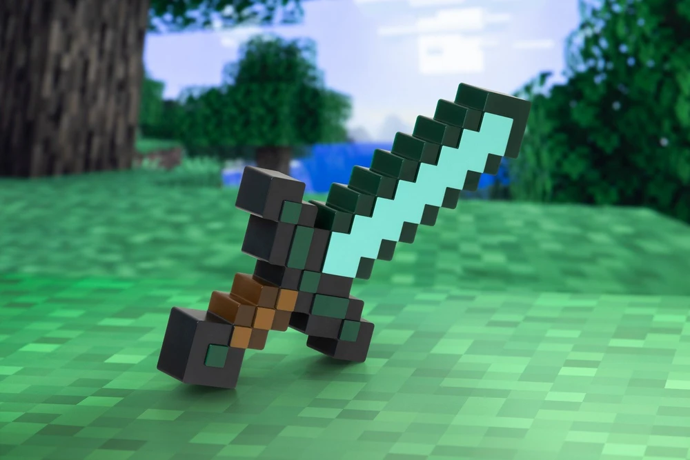 PALADONE Minecraft deimantinio kardo lempa