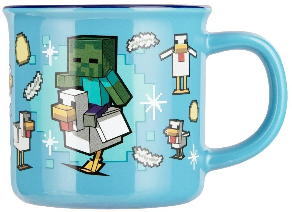 Paladone Minecraft - Chicken Jockey puodelis | Reaguojantis į karštį 350 ml