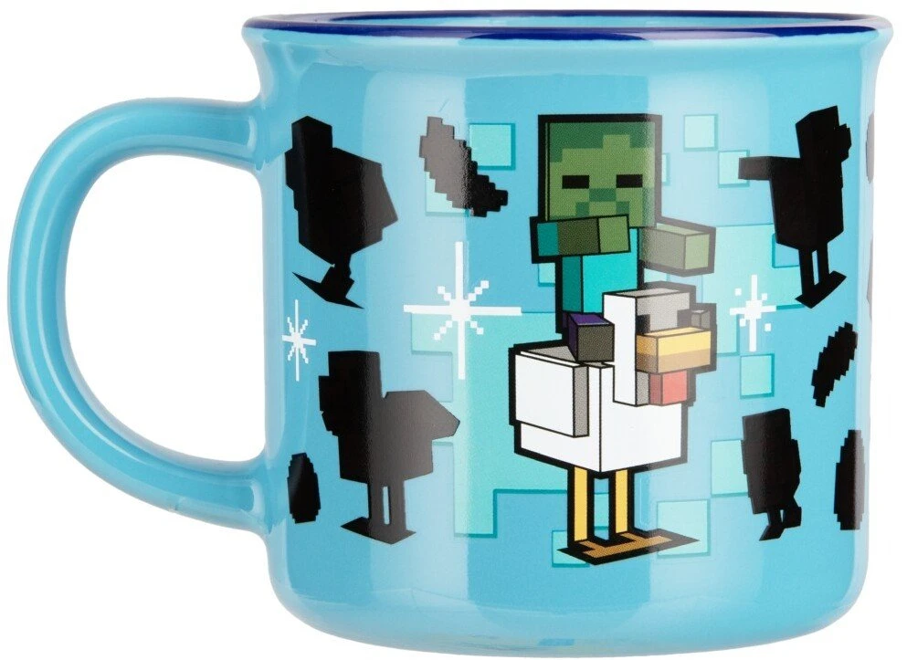Paladone Minecraft - Chicken Jockey puodelis | Reaguojantis į karštį 350 ml