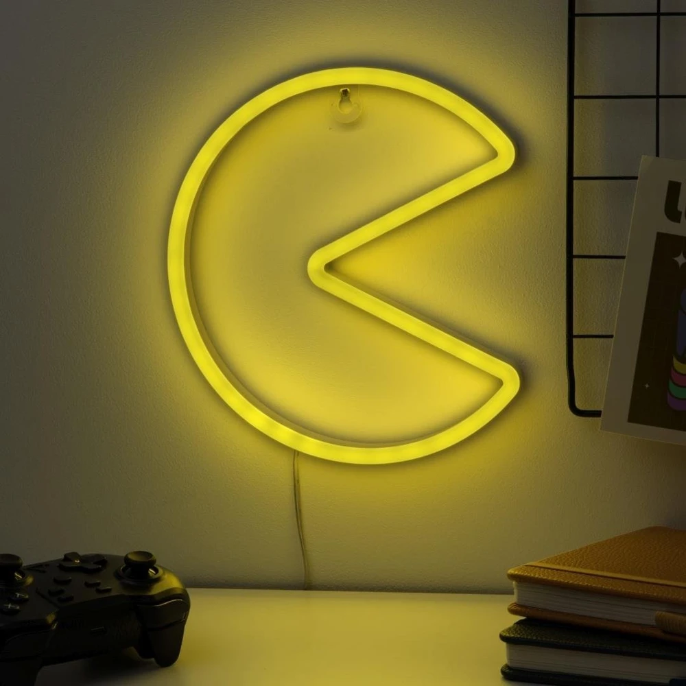 Sieninis šviestuvas Paladone Pac Man sieninis neoninis LED šviestuvas