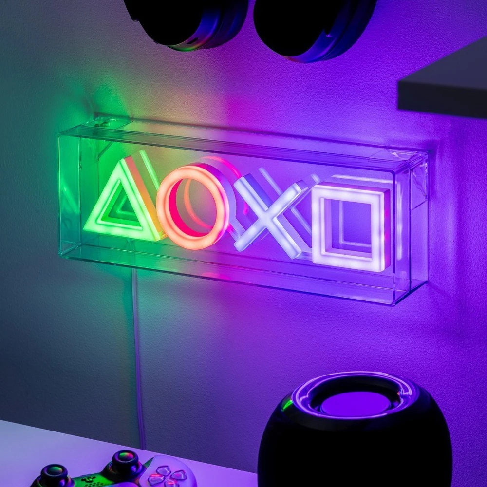 Paladone „Playstation“ LED neoninė lemputė