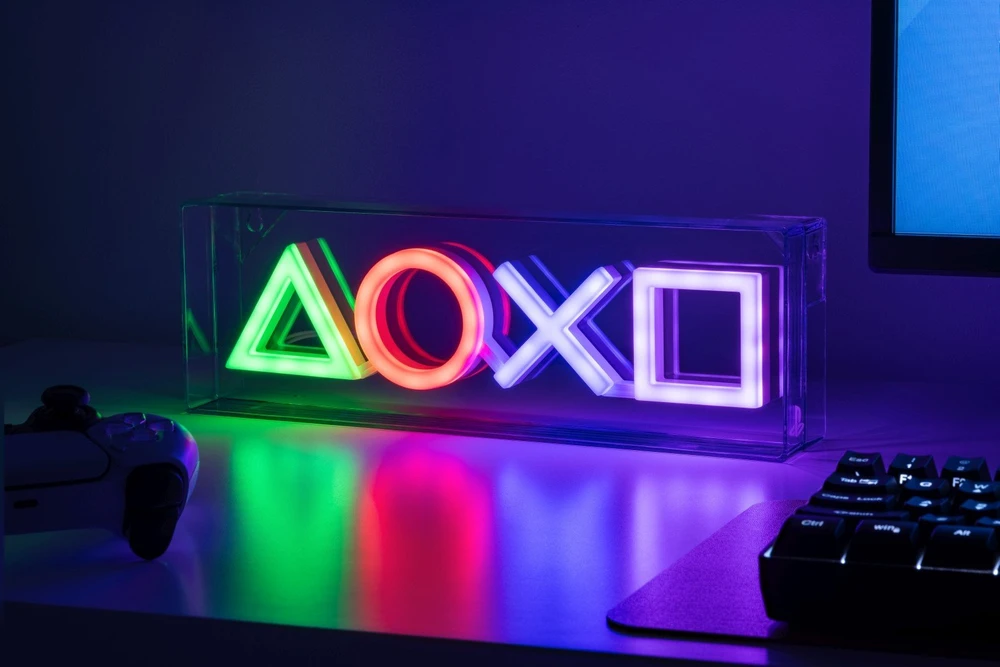 Paladone „Playstation“ LED neoninė lemputė