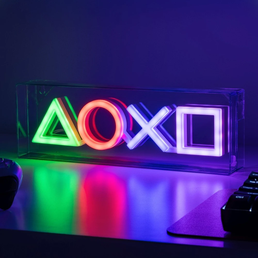 Paladone „Playstation“ LED neoninė lemputė