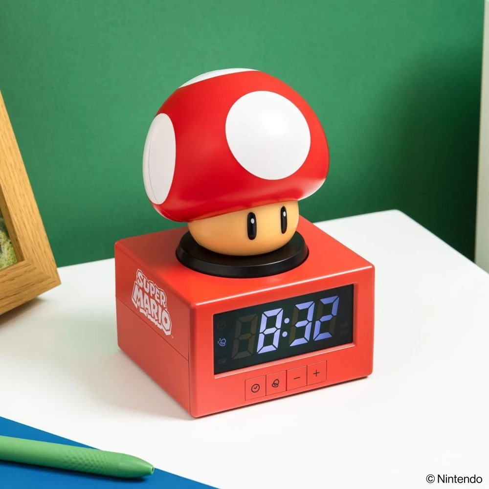 Paladone PALADONE Super Mario žadintuvo piktograma Super Mushroom