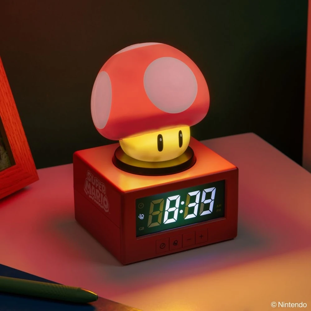 Paladone PALADONE Super Mario žadintuvo piktograma Super Mushroom