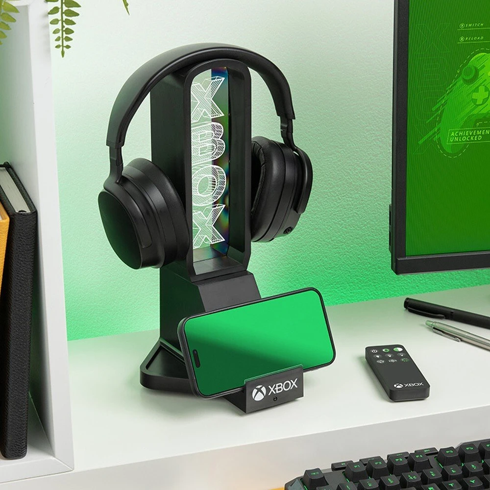 Paladone „XBOX“ stalo ausinių stovas su šviesa