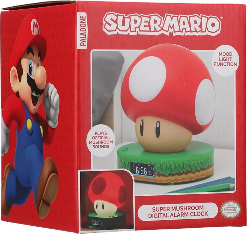 Paladone Super Mario Mushroom žadintuvas