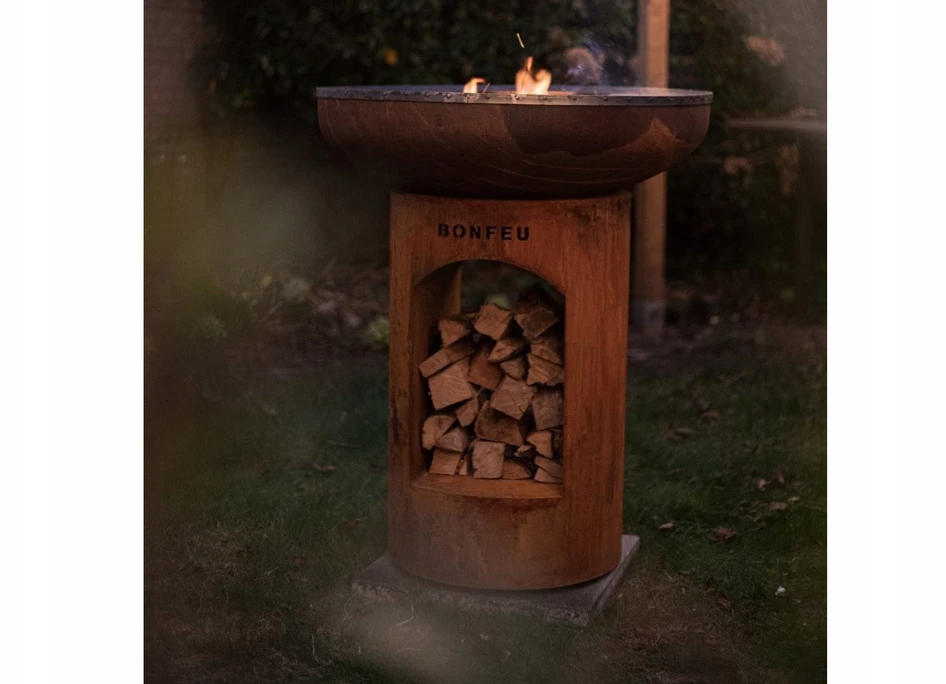 Ambiance Bonfeu Bonbiza atvira rūdžių spalvos sodo laužavietė 8002R