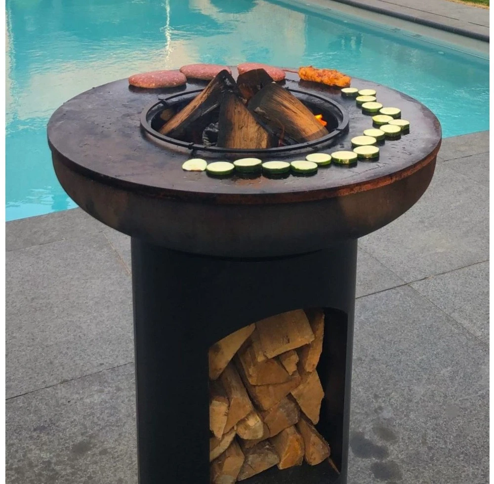 Ambiance Bonfeu Bonbiza atvira rūdžių spalvos sodo laužavietė 8002R