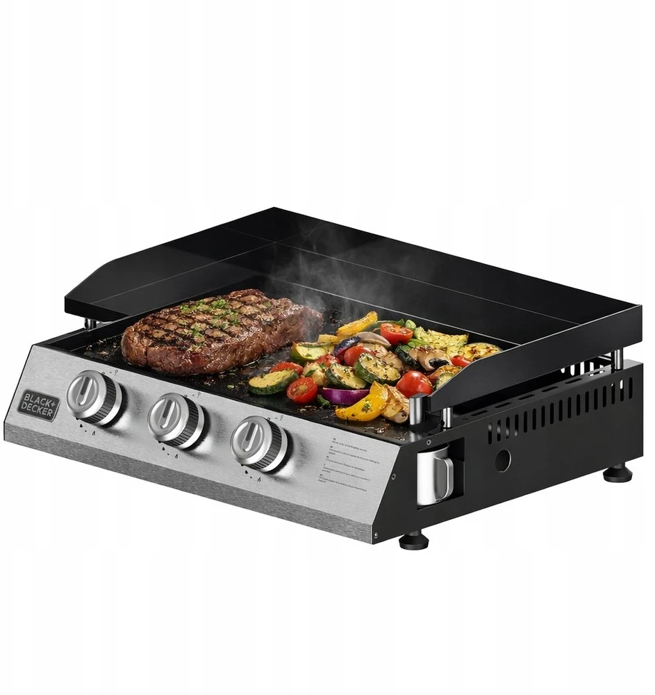 Black & Decker juodas+decker Juodas & Decker BXOP7350E 3-burner gas barbecue