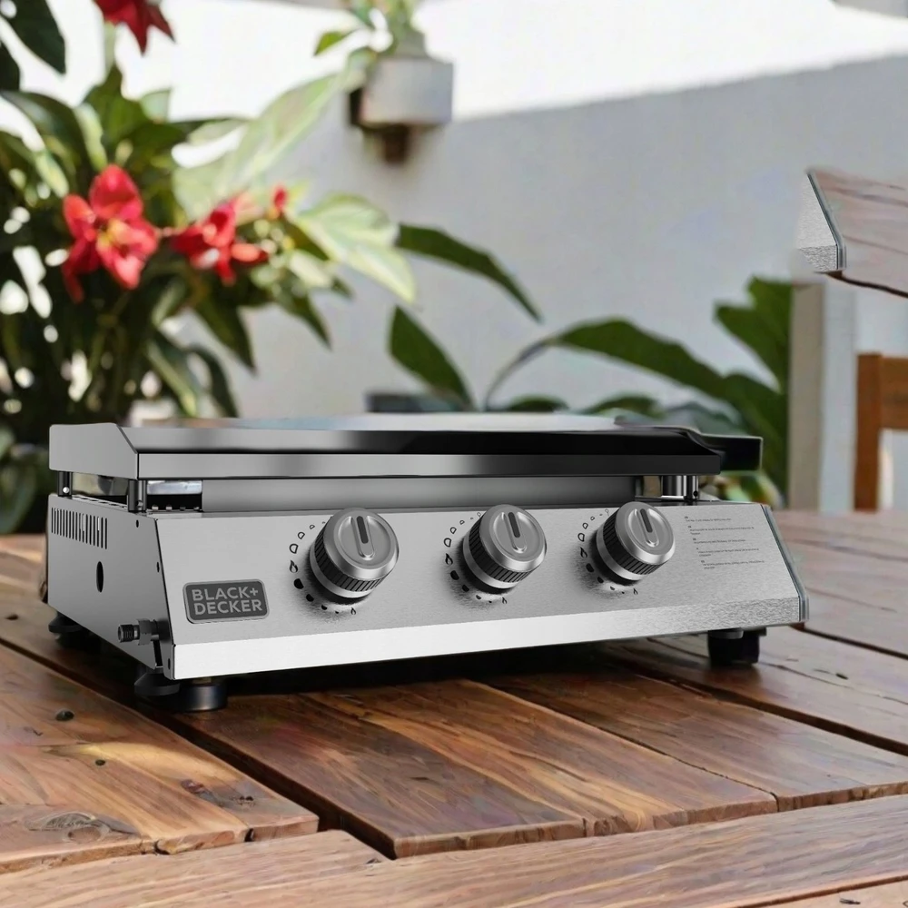 Black & Decker juodas+decker Juodas & Decker BXOP7350E 3-burner gas barbecue