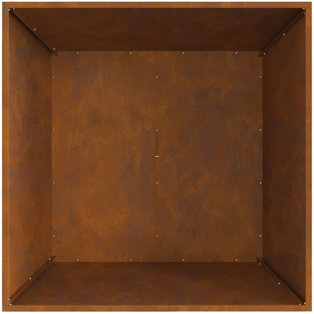 Ugnies dubuo Rūdijanti 80 x 80 x 40 cm