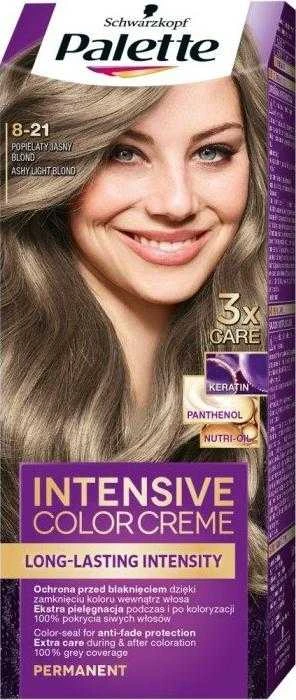 Plaukų dažai Palette Intensive Color Creme Hair Colorant 8-21 Light Ash Skirtas šviesiems plaukams