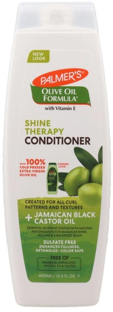 PALMER'S Olive Oil Formula Jauninamasis Kondicionierius plaukų kondicionierius aukščiausios kokybės pirmojo spaudimo alyvuogių aliejaus pagrindu 400 ml