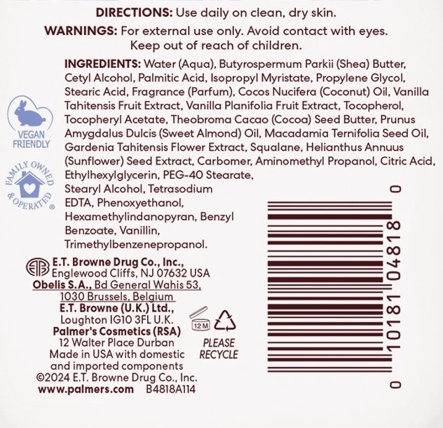 Palmer´s Palmer`s Taičio vanilės kūno losjonas 250 ml