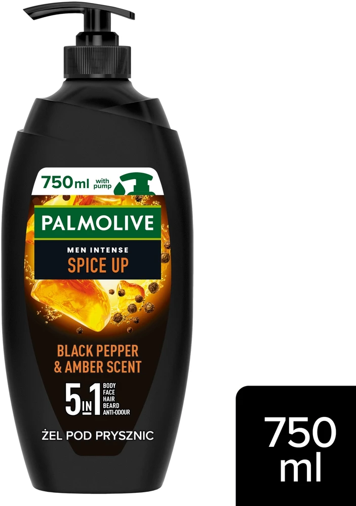 „Palmolive PALMOLIVE Men Intense“ dušo želė „5in1 Spice Up“, 750 ml