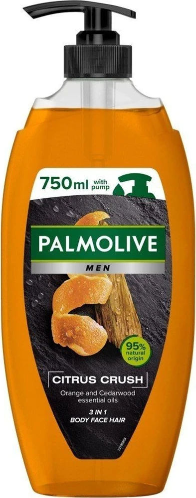 Palmolive PALMOLIVE vyriškas dušo želė 3in1 Citrus Crush - apelsinų aliejus ir kedras 750ml