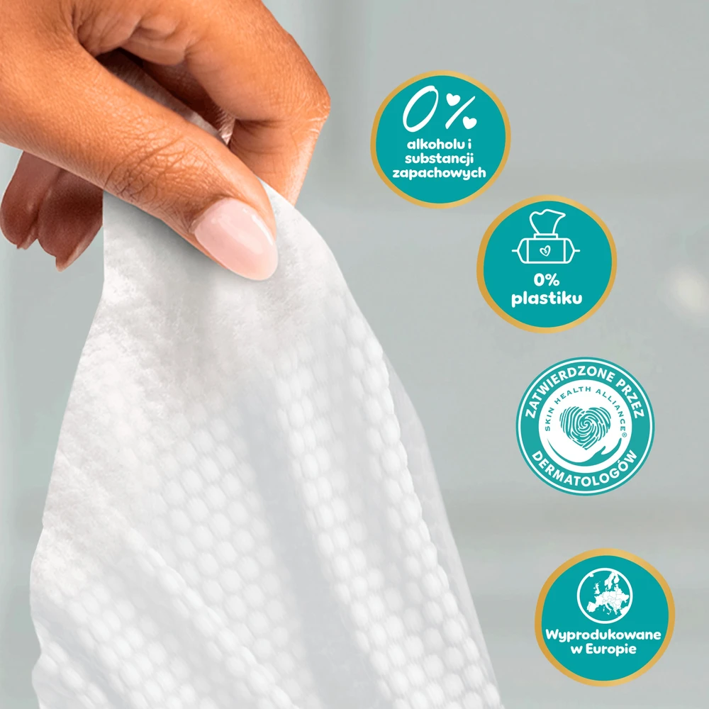 Pampers Aqua Soft Touch Servetėlės Kūdikiams, 12 Pakuotė, 720 Servetėlės