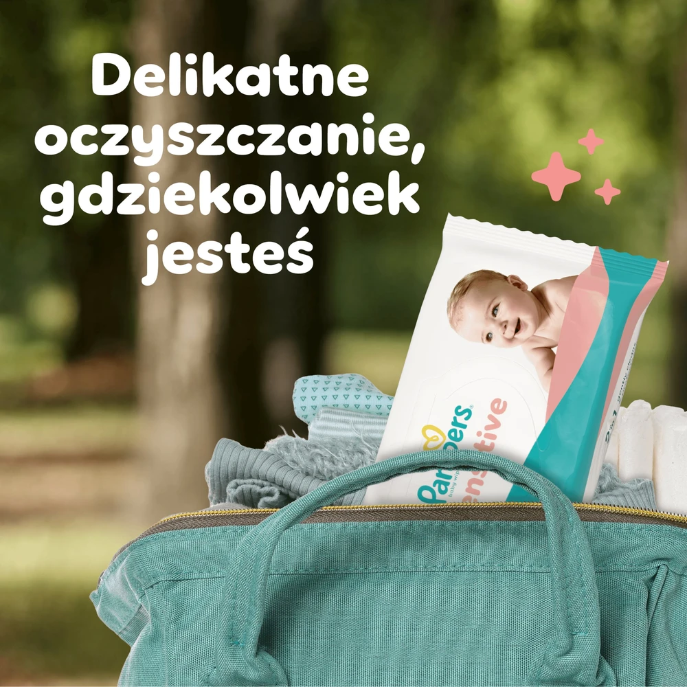 Pampers Drėgnosios servetėlės Sensitive 20 pak. 80 servetėlių = 1200 vnt.