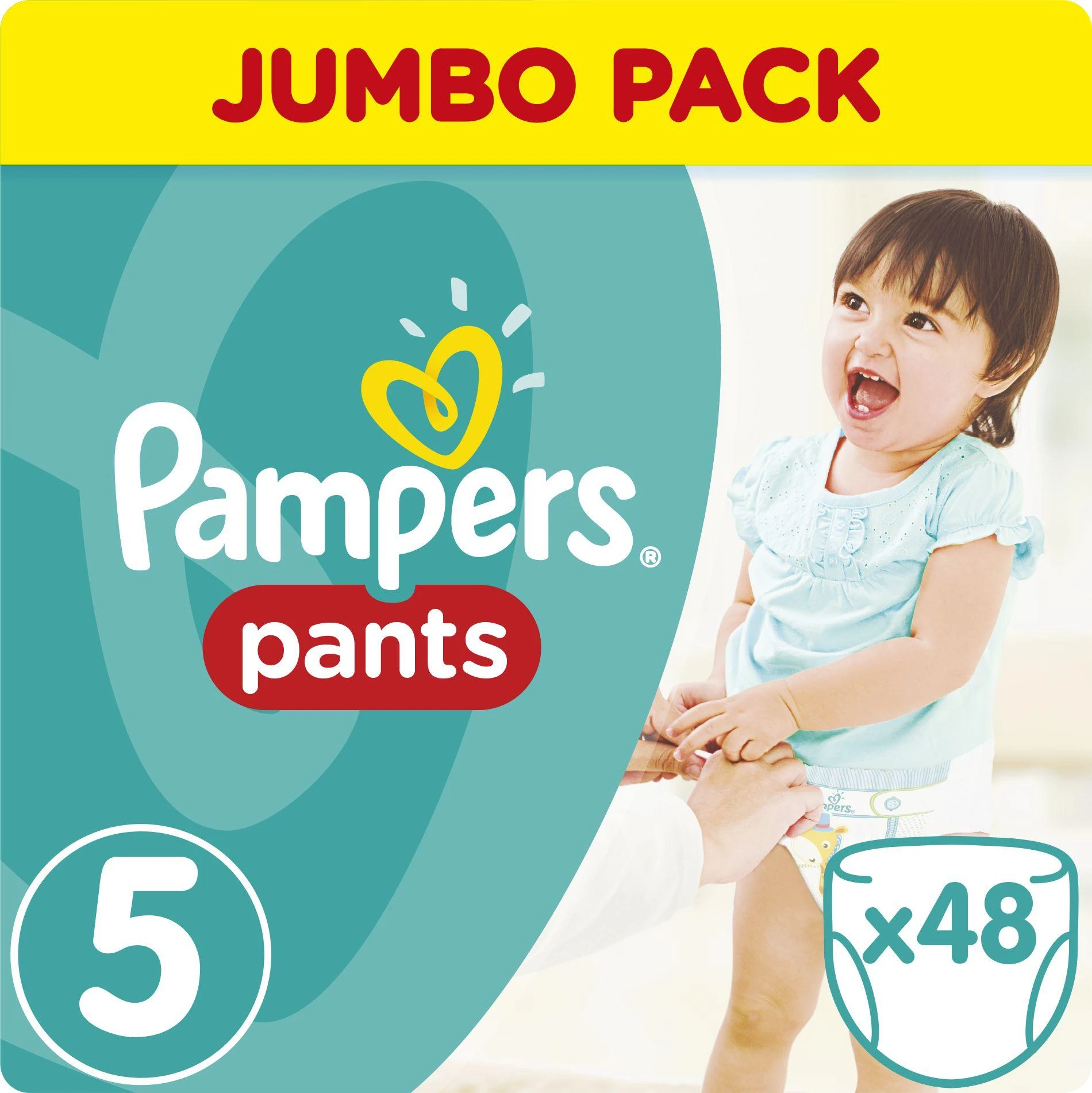Pampers Active Baby Pants Sauskelnės-Kelnaitės, 5 Dydis, 48 Sauskelnės