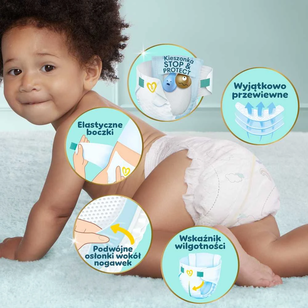 Sauskelnės Pampers Premium Care Tape, 7 dydis, 15+ kg, 108 vnt.