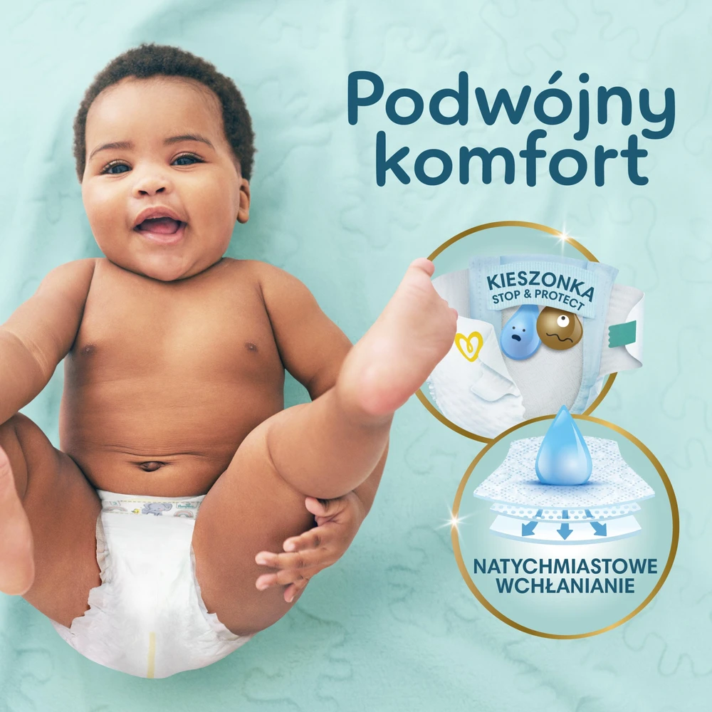 Pampers Premium Care Tape Sauskelnės, 1 Dydis, 156 vnt., 2–5 kg