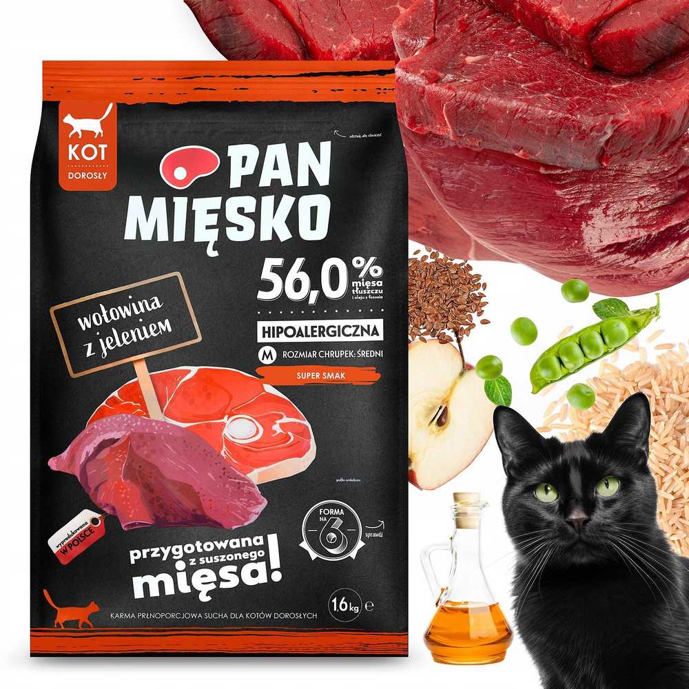 Pan Miesko Jautienos ir elnienos mėsa „Mr. Meat“ 400g