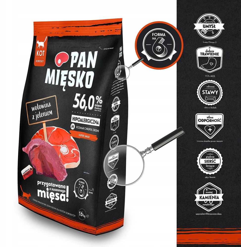 Pan Miesko Jautienos ir elnienos mėsa „Mr. Meat“ 400g