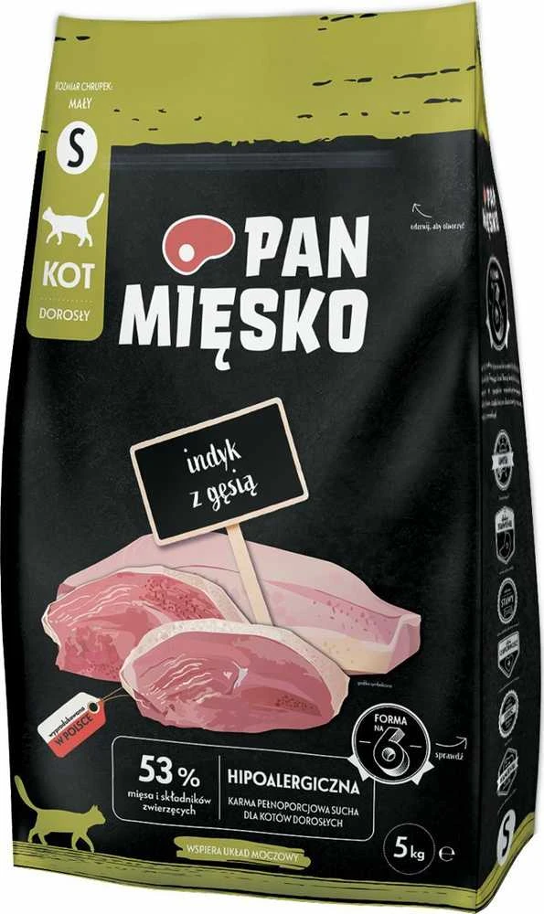 PAN MIĘSKO kalakutienė su Goose Small - sausas kačių maistas - 5kg
