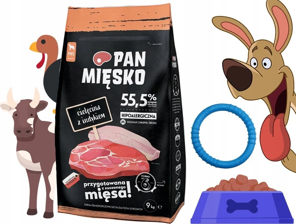 Sausas Šunų Maistas - PAN MIĘSKO Veršiena Su Kalakutiena XS 9kg