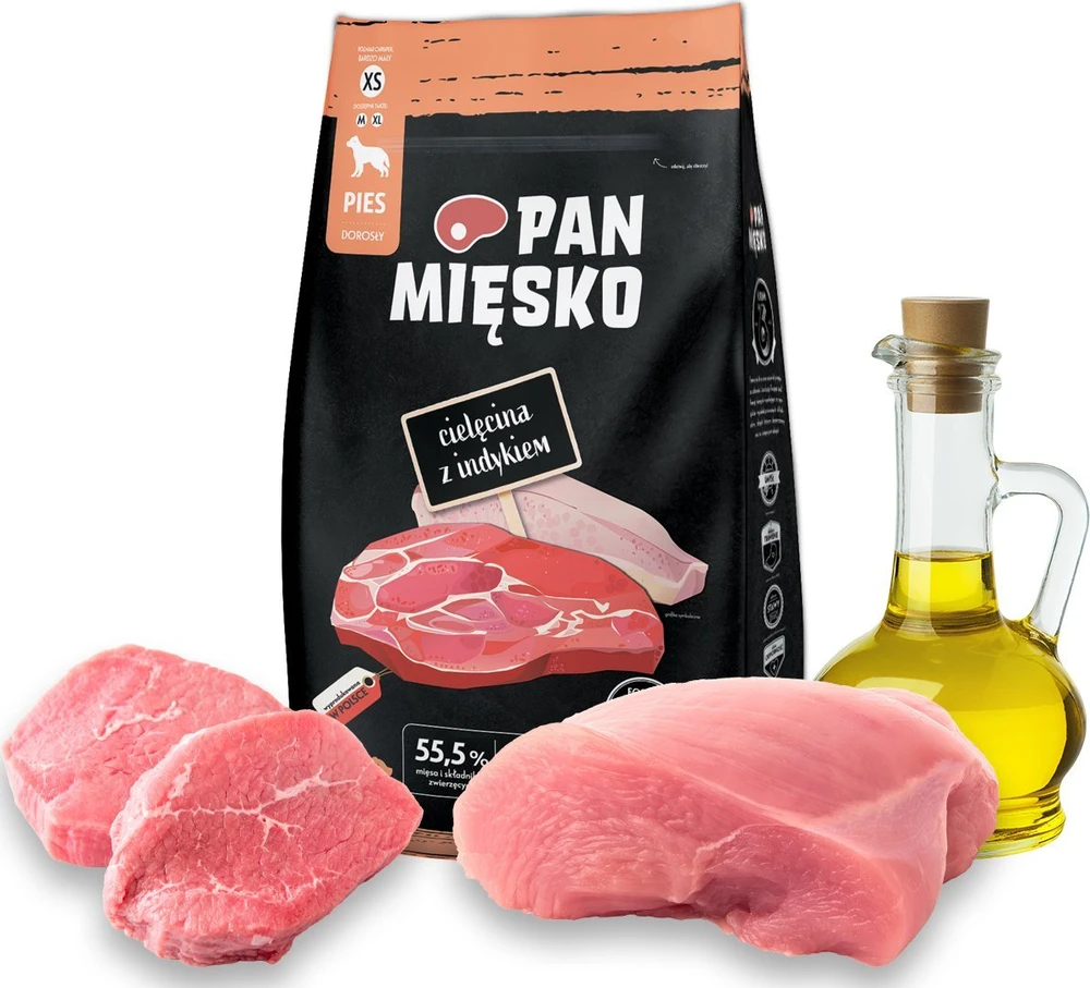 Sausas Šunų Maistas - PAN MIĘSKO Veršiena Su Kalakutiena XS 9kg