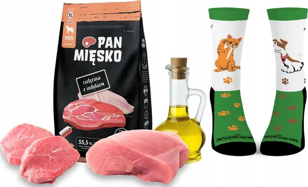 PAN MIĘSKO Veršiena su kalakutiena XL - sausas šunų maistas - 9kg