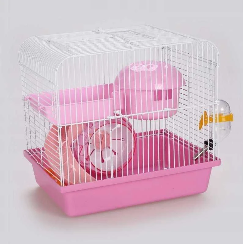 Panama Pet graužikų narvas 27x20,5x25,5 cm baltas/rožinis