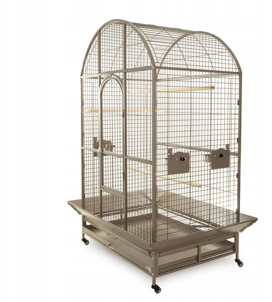 Panama Pet Panamos paukščių voljeras, smėlio spalvos, ant ratukų, matmenys: 121,2 x 88,2 x 168,5 cm
