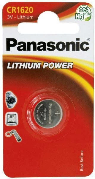 Panasonic CR1620 ličio baterija pakuotėje