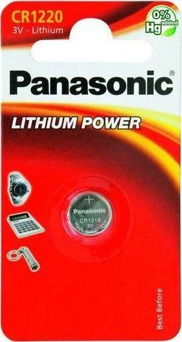 Panasonic CR1220 3V baterija pakuotėje
