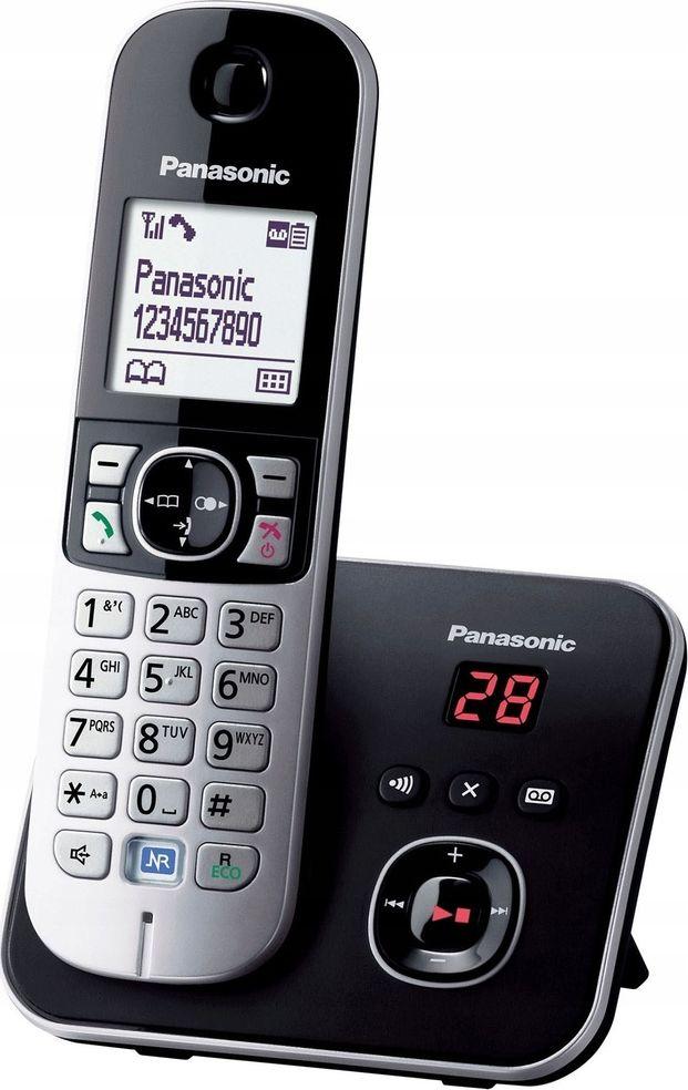 Fiksuotas telefonas Panasonic KX- TG6821PDB Juodieji ir sidabriniai