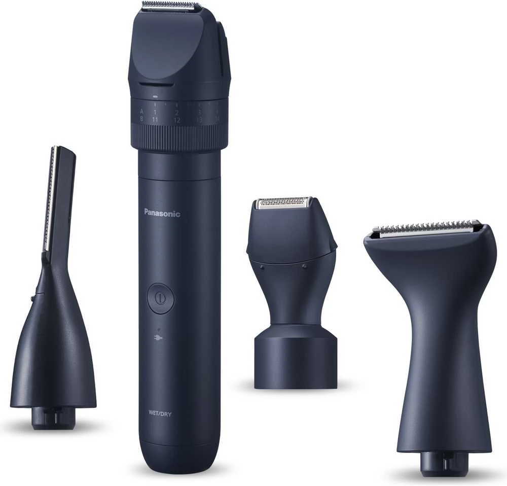 „Panasonic“ barzdos ir plaukų kirpimo mašinėlė | „MultiShape ER-CKN1-PAC1“ | Belaidė | Drėgno ir sauso skutimo | Ilgio pakopų skaičius: 39 | Juodas
