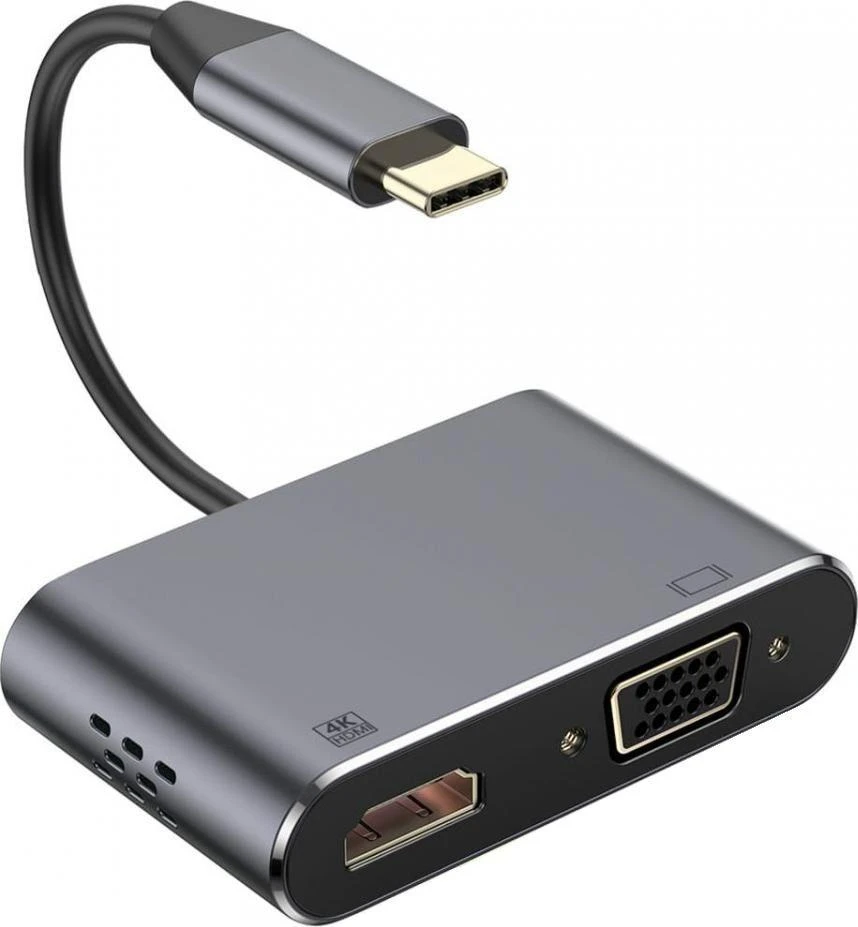 Platinet adapteris USB-C – HDMI/VGA (45224)