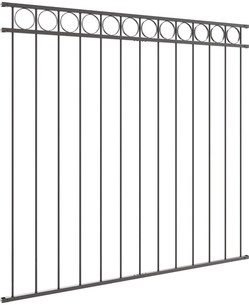 Tvorelių elementas ASSEN 170 x 150 cm Plienas Pilka