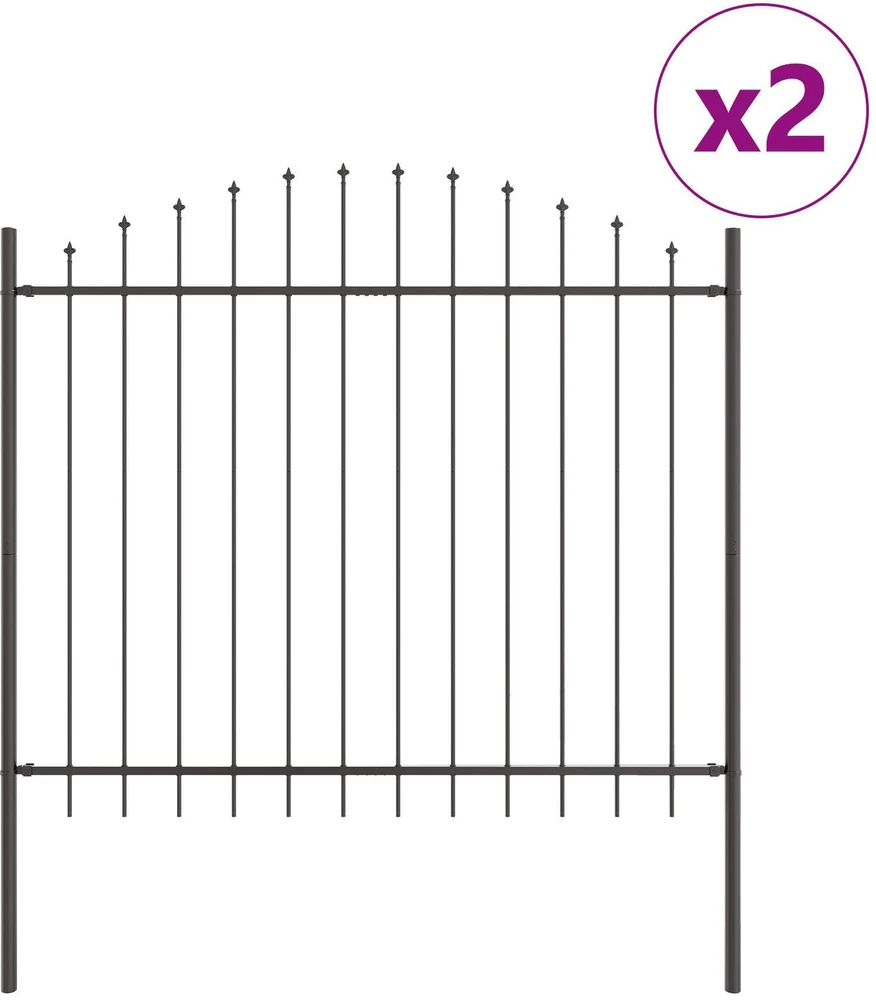 Sodo tvora WOERDEN 2 vnt. 170 x 165 cm Pilka
