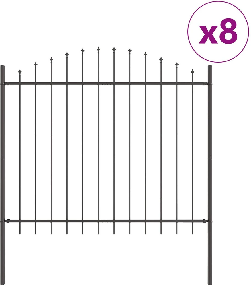 Sodo tvora WOERDEN 8 vnt. 170 x 165 cm Pilka