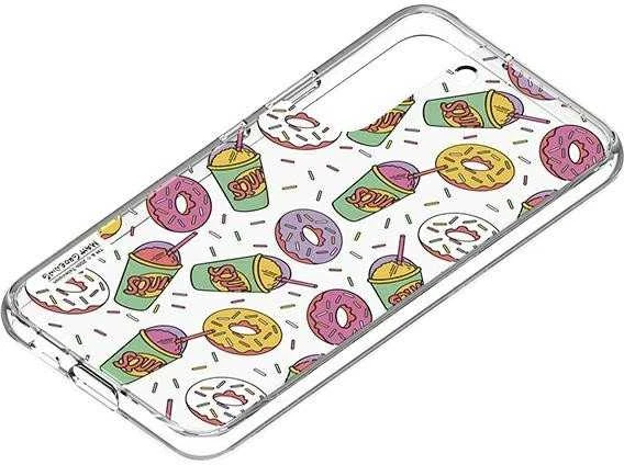 Dėklas 112803 Panel Samsung GP-TOU021HOOPW skirta Frame Cover skirta Galaxy S22+ Simpsons Donut baltas