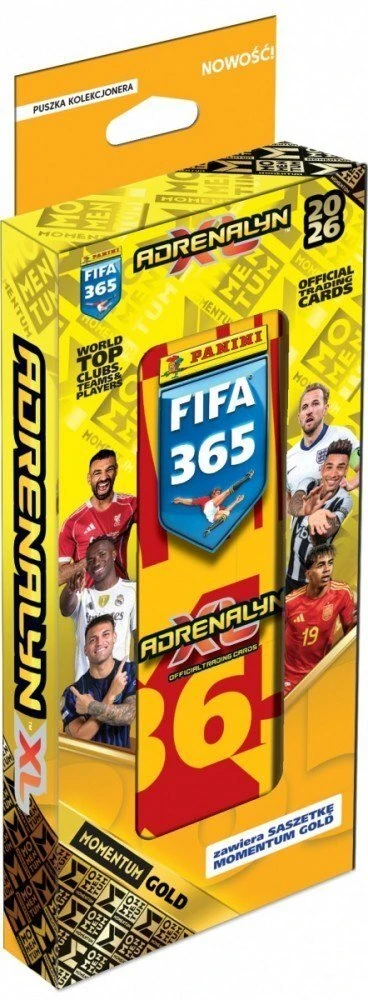 Kortų rinkinys PANINI FIFA 365 AdrenalynXL 2026, atsitiktinis variantas, 21 vnt.