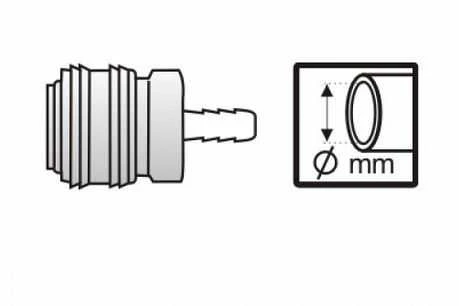 Komplet Greito jungimo mova su kištuku Dedra A535406 8mm