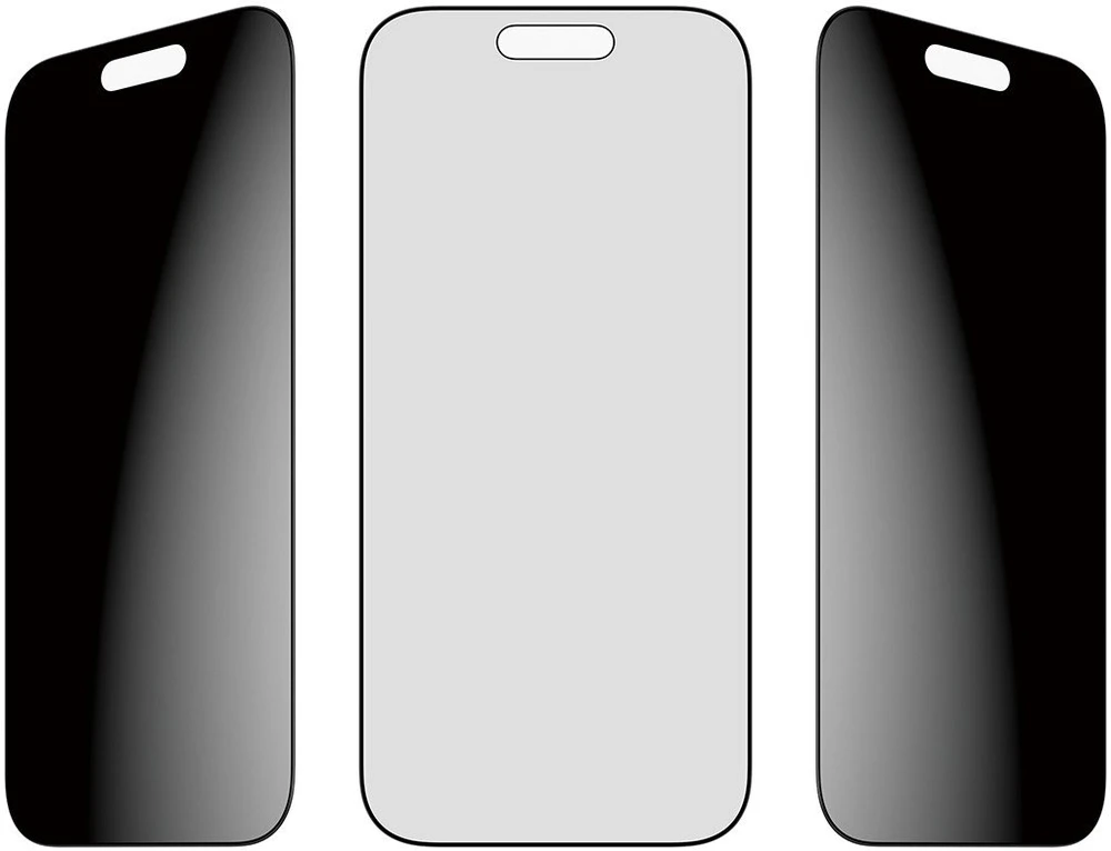 „Panzer Glass“ itin plataus kampo „EasyAligner“ privatumo stiklas, skirtas „iPhone 17 / 16 Pro“